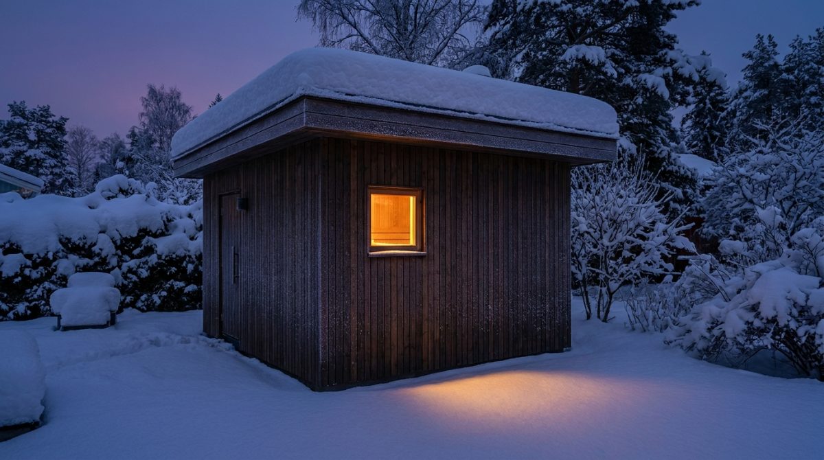 Winter Outdoor Sauna Operation and Energy Savings